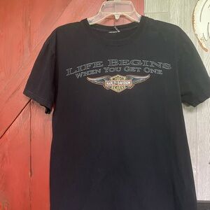Harley-Davidson Black Tee with Iconic Logo